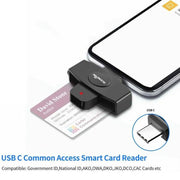 USB-C Type C Smart Card Reader ID/SD/TF memory ID CAC Adapter Reader Portable Card Reader cloner connector adapter Android - SHOPPING ONLINE