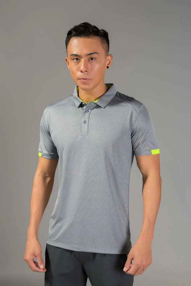 Plus size 6XL Men Fashion Sport polo T Shirt Running DRY fit breathable Running Slim Fit Tops Tee Fitness Gym golf Tennis Shirts - PRODOTTI TESTATI